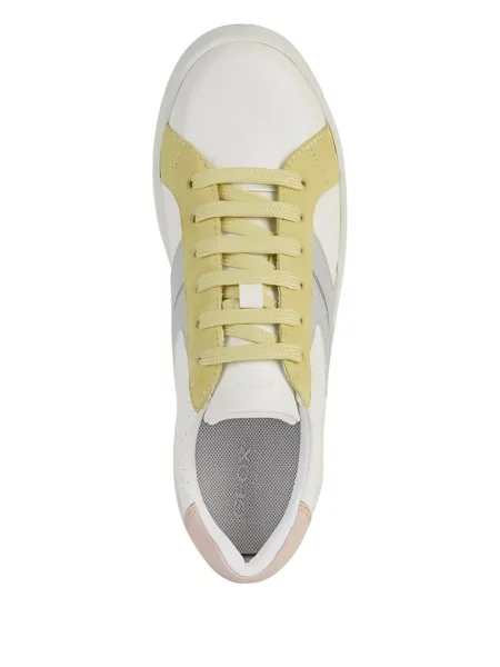 Bőr sneaker Geox fehér