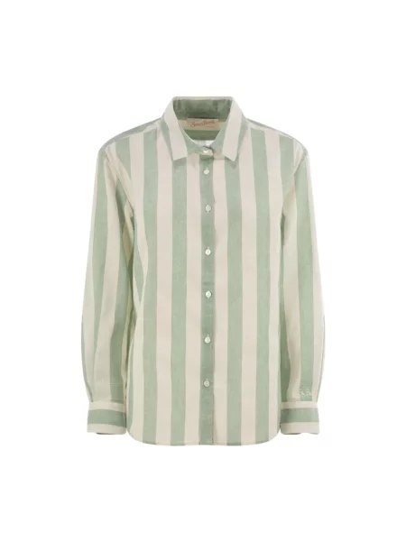 Lniana koszula Mc2 Saint Barth w paski