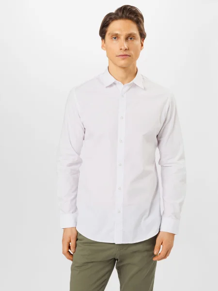 JACK & JONES Srajca Joe svetlo modra / off-bela bela