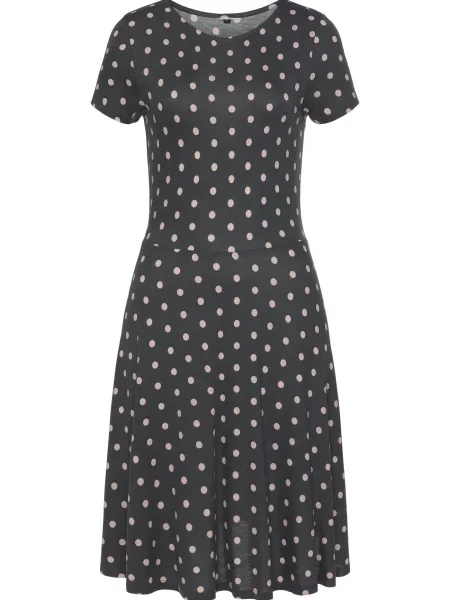 VIVANCE Obleka puder črna