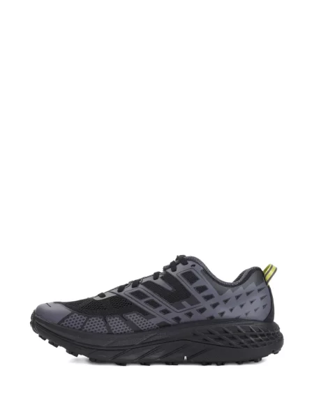Sneakerși Hoka cu șireturi din dantelă negru