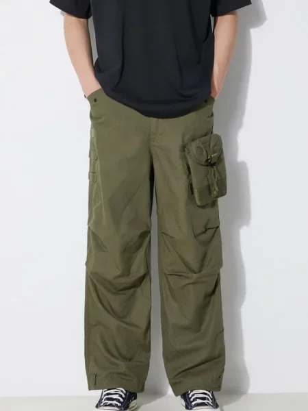 Штани Maharishi M.A.L.I.C.E. Cargo Pants Cotton Hemp Twill 28 прямі зелений