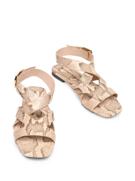 Sandale Stuart Weitzman cu model piele de șarpe