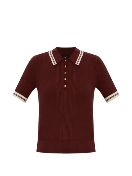 Tricou polo Rag & Bone roșu