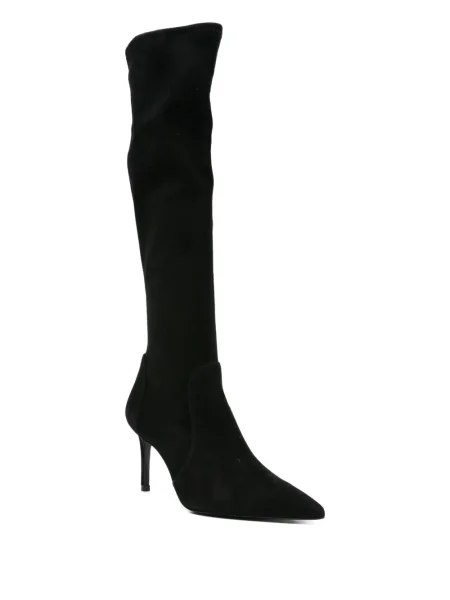 Botine Stuart Weitzman tricotate negru