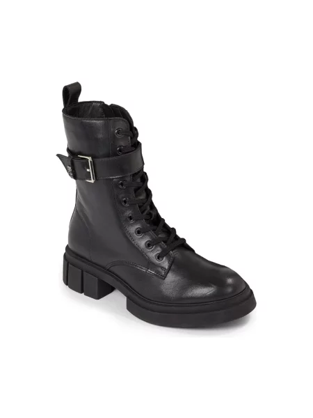 Botki Tommy Hilfiger skórzane czarne