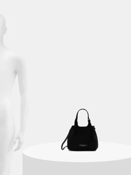 Gianni Chiarini keresztpántos táska női velúrbőr DUA fekete
