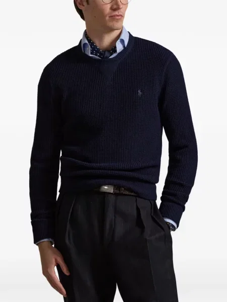 Czapka z daszkiem Polo Ralph Lauren w kratkę z twillu biznesowa niebieska