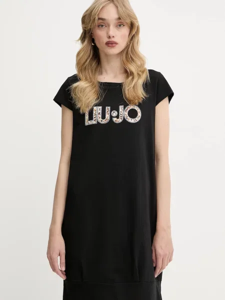 Liu Jo sukienka mini prosta czarny