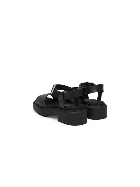 Calvin Klein Bőr szandál fekete