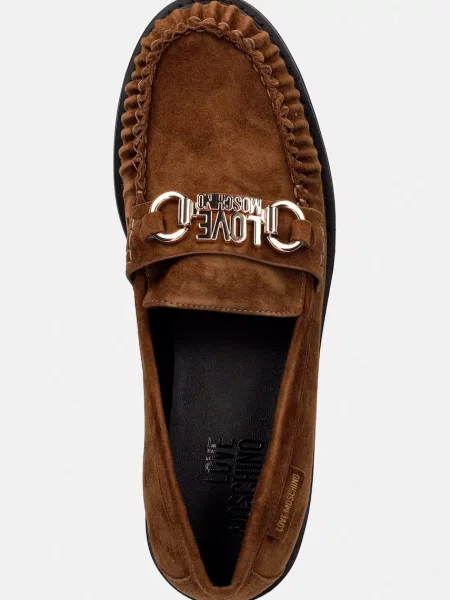 Замшевые мокасины Love Moschino