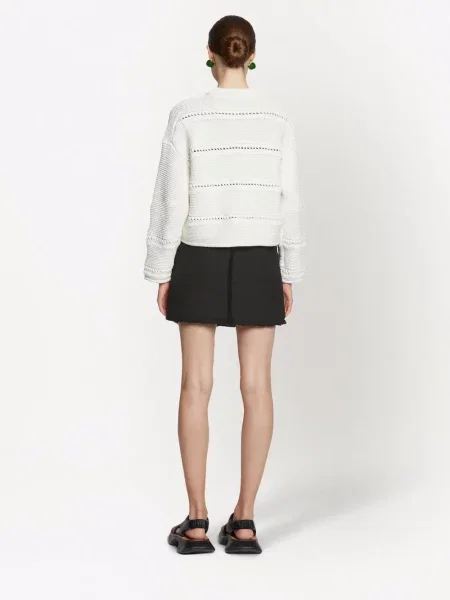 Tvídová mini mini sukně Proenza Schouler White Label bílá