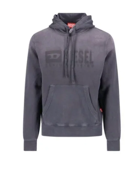 Hoodie Diesel s kapuco črna