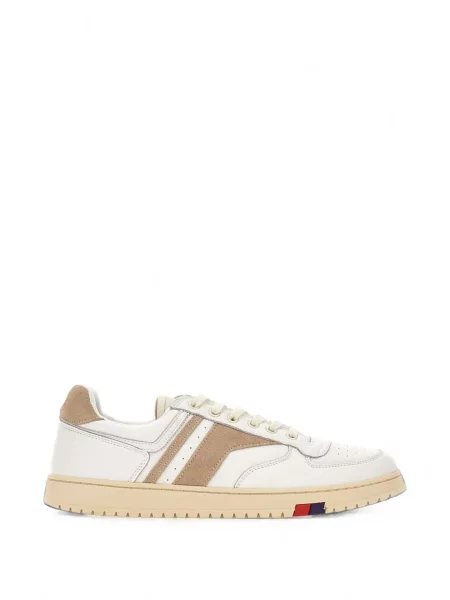 Sneakerși Pro-keds din piele de căprioară alb
