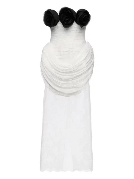 Rochie Ana Radu plisată de costum alb