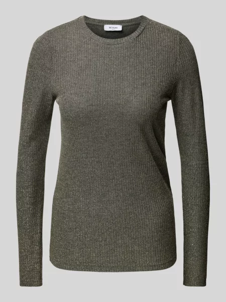Sweter z dzianiny z okrągłym dekoltem Be Pure Dutch