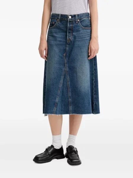 Curea Levi's® cu broderie cu cataramă cu dungi albastru