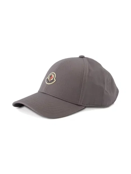 Czapka z daszkiem Moncler szara