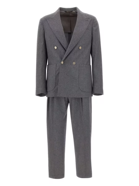 Dvouřadý oblekový oblek Briglia 1949 šedý
