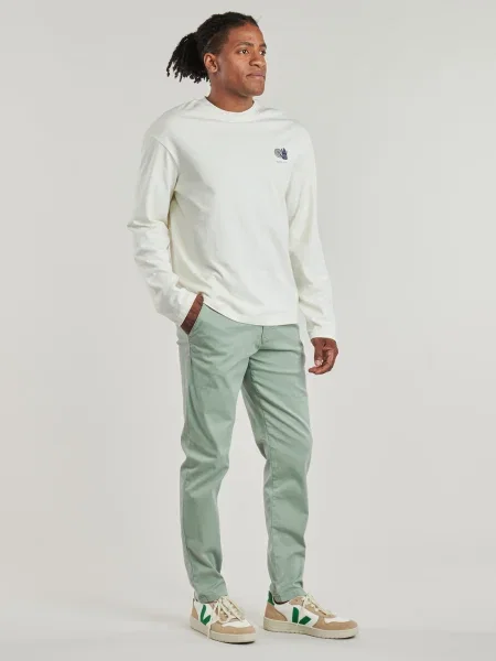 Pantaloni chino Selected verde