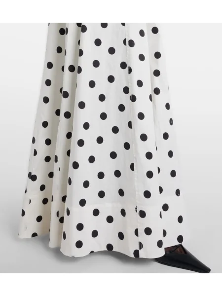 Rochie maxi Rebecca Vallance cu buline de costum alb
