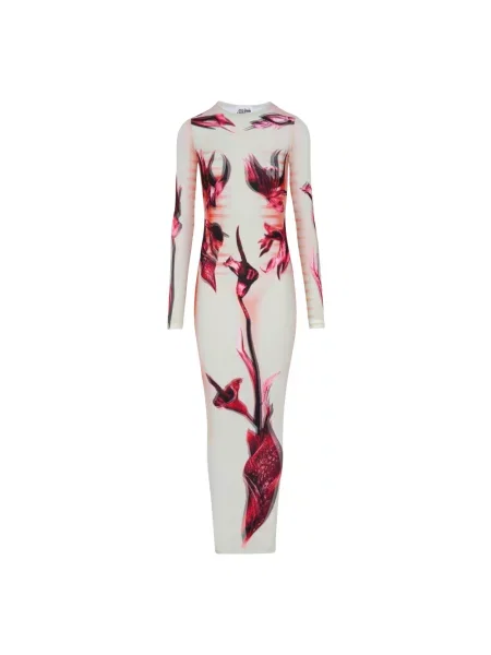 Długa sukienka maxi Jean Paul Gaultier z nadrukiem