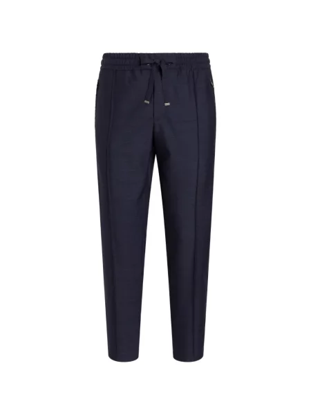 Pantaloni de jogging Dolce & Gabbana de lână alergare albastru