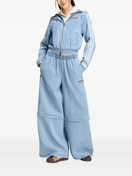 Geacă Adidas alergare cu cordon cu glugă verde