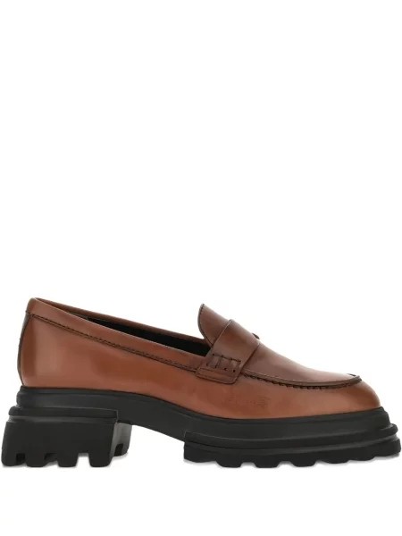 Pantofi loafer Hogan din piele maro