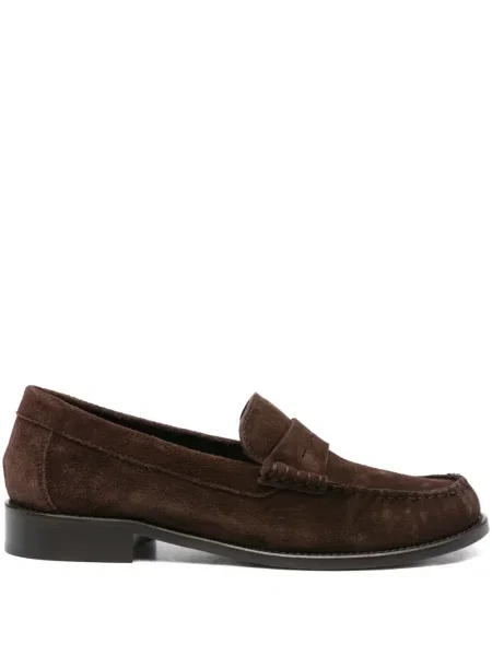 Pantofi loafer Paris Texas din piele de căprioară maro
