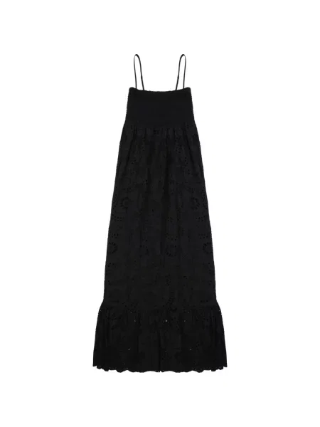 Rochie midi Mc2 Saint Barth cu broderie negru