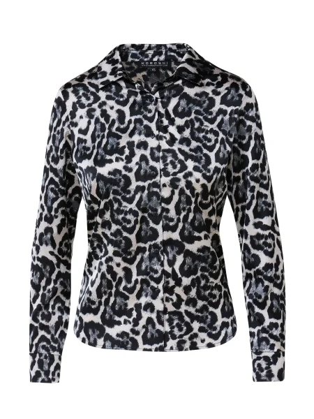 KOROSHI Bluză negru alb