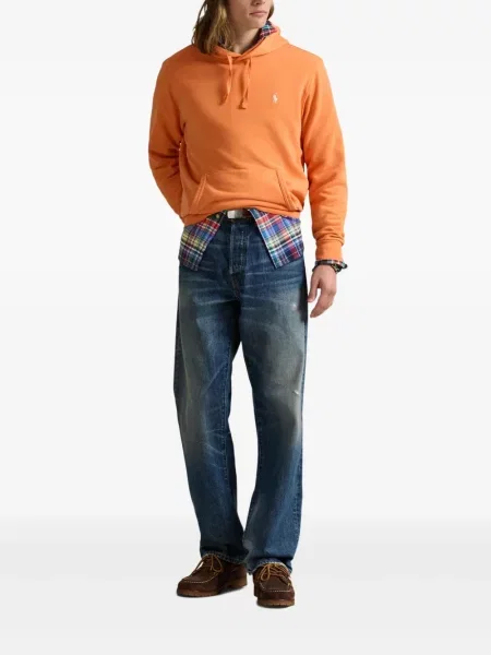 Semišové boxerky Polo Ralph Lauren s kapucí s přezkou bílé