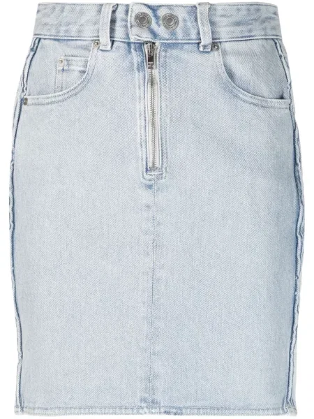 Fustă din denim Isabel Marant albastru