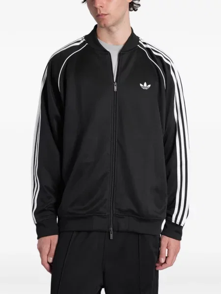 Blugi Adidas cu broderie plasă alergare negru