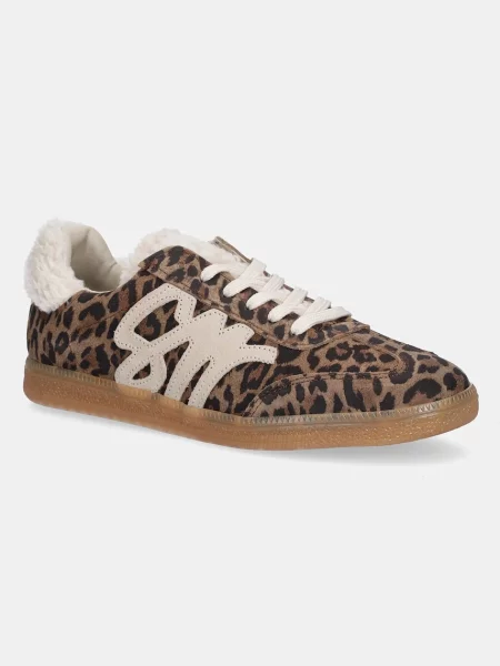Steve Madden adidași din piele întoarsă ELORA maro pentru femei negru