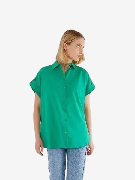 MixRay Oversized tričko smaragdová