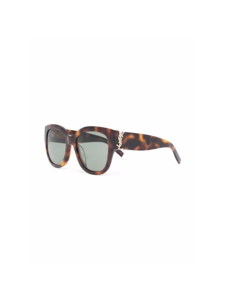 Okulary przeciwsłoneczne Saint Laurent brązowe