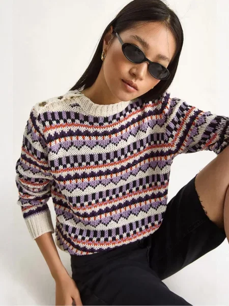 Bianco Lucci Pulover Pullover slonovina