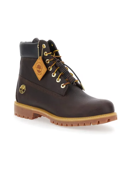 Buty do kostki Timberland skórzane brązowe