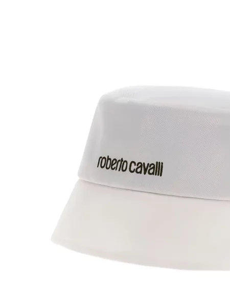 Pălărie Roberto Cavalli cu broderie alb
