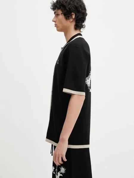 Πουκάμισο Filling Pieces Gardener μαύρο