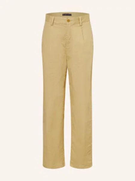 Tommy Hilfiger Chino Kalhoty Straight Fit velbloudí béžové