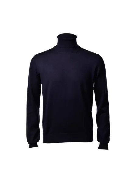 Sweter z golfem D4.0 niebieski