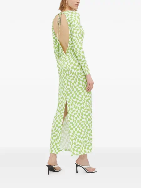 Odgovarati midi haljina Résumé iznad koljena zelena