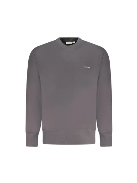 Bluza nierozpinana Calvin Klein Jeans z dekoltem w kształcie litery U szara