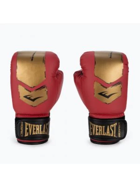 Rękawice bokserskie dziecięce Everlast Prospect 2 czerwono-złote RED/GLD czerwone
