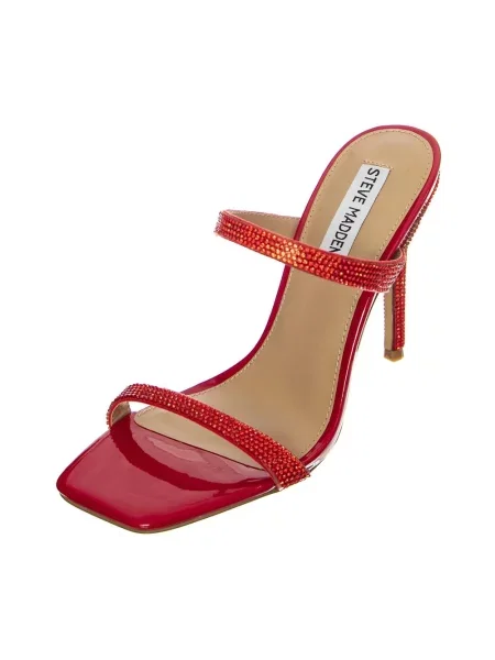 Klapki mules Steve Madden czerwone