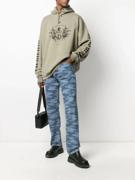 Hanorac cu glugă Vetements verde