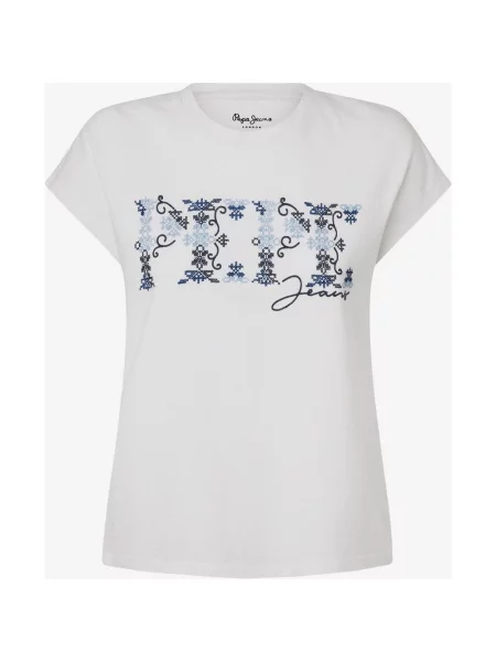 Pepe Jeans Nolly T-shirt z krótkim rękawem jasnoniebieski XS biały